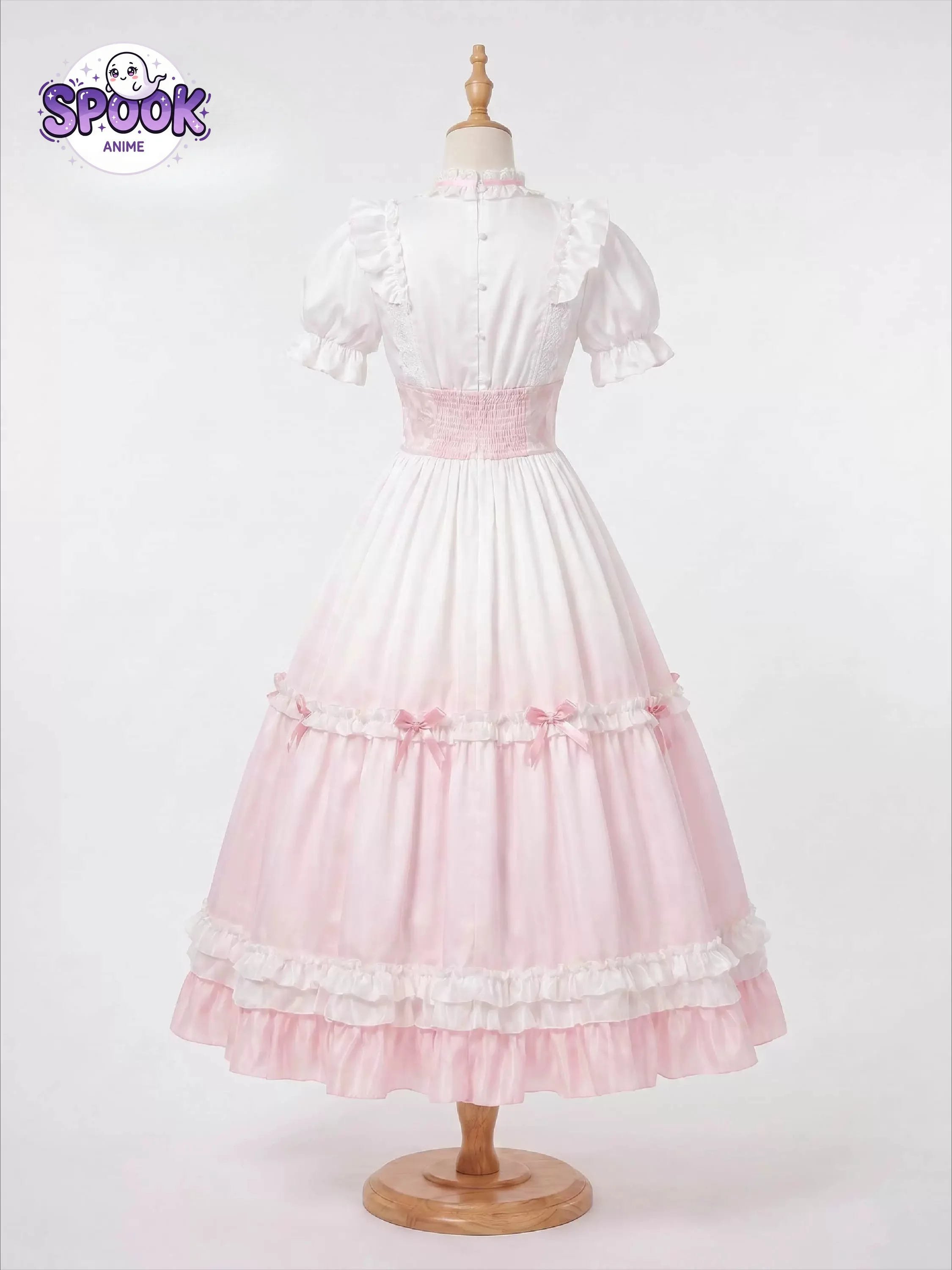 White Dress Sukoya Kana Cosplay Nijisanji Gallery Cafe Casual Outfit Role Play Uniform for Women Halloween Party view 4