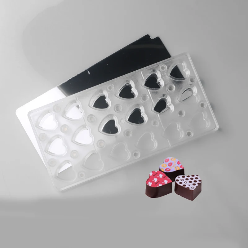 Magnetic Transfer Plate Chocolate Mould 7 Types Available Polycarbonate Chocolate Molds Kitchen Food Grade PC Candy Baking Tools