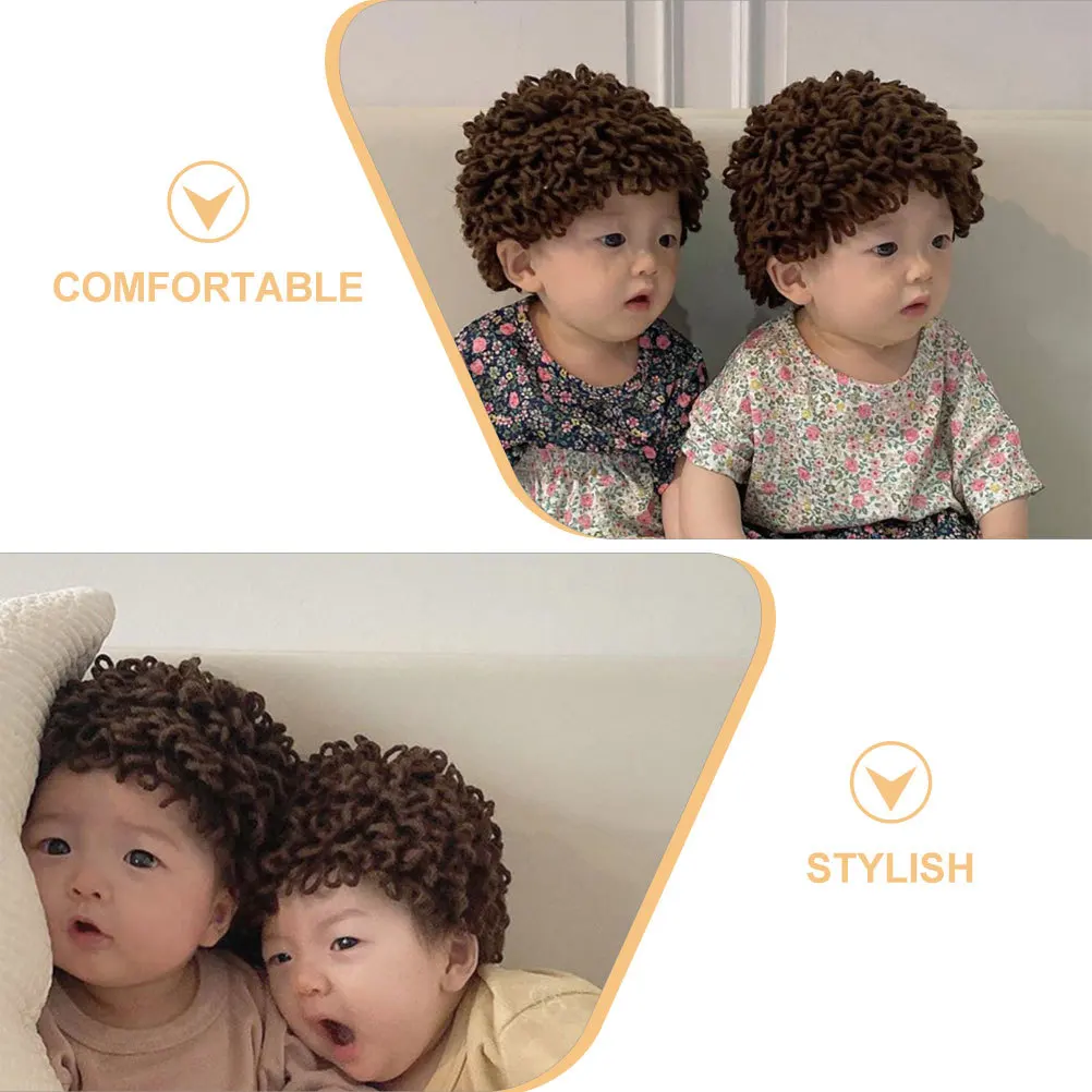 

Cute Baby Hat Knitted Woolen Yarn Warm Winter Cap for Infant Toddler Decor Playful Style Newborn Gift Accessory