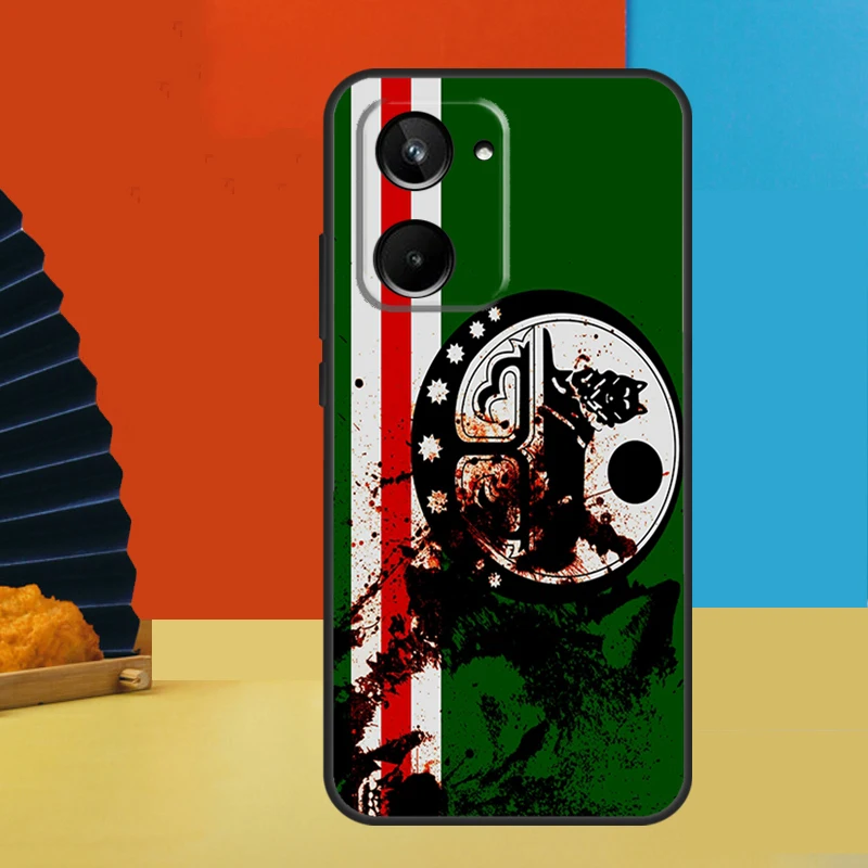 Chechnya Chechen Flag For Realme GT Neo 5 GT3 GT5 9 10 11 12 Pro Plus C25s C21Y C30 C31 C33 C35 C51 C53 C55 Case