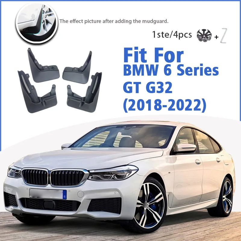 Mudguard For BMW 6 Series Gran Turismo GT G32 2018-2022 Mudflaps Mudguards Car Accessories Splash Guard Fender 630i 640i 620d1