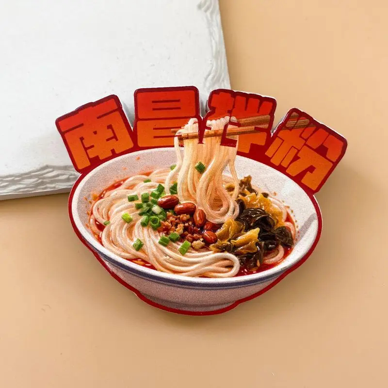 

Jiangxi Nanchang Mixed Noodles Food Refrigerator Magnet Travel Souvenir Personalized Creative3D3D Magnetic Souvenir
