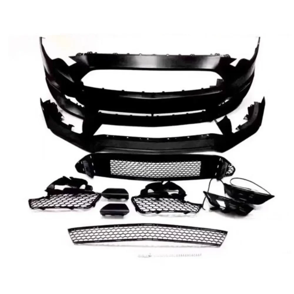 

Комплект обвеса GT350 для Ford Mustang 2018-23: передний бампер, сплиттер, решетка радиатора, рамка противотуманной фары