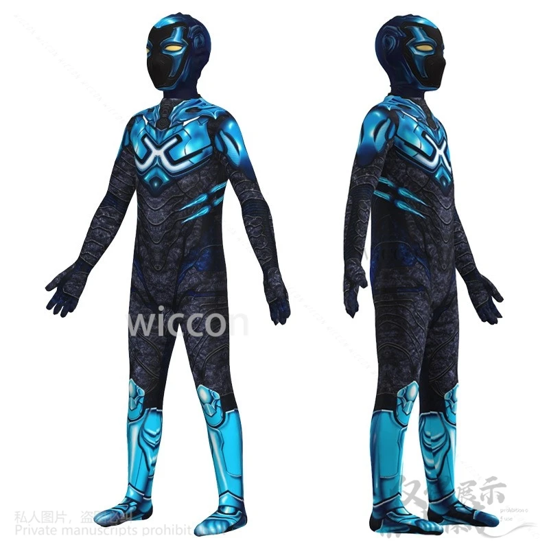 Anime Film Blau Beeetlee Kostüm Cartoon Cosplay Kinder Erwachsene Superrhiro Body Overall Maske Halloween Weihnachten Männer Junge Kind