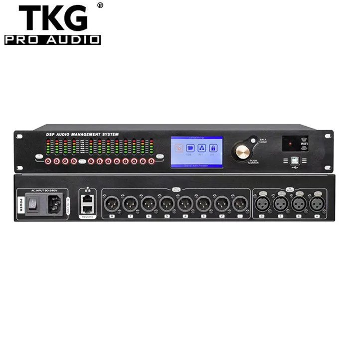 TKG 3in 6 out / 4 in 8 out stage performance dj equipment effect Sound system professional digital speaker audio DSP processor