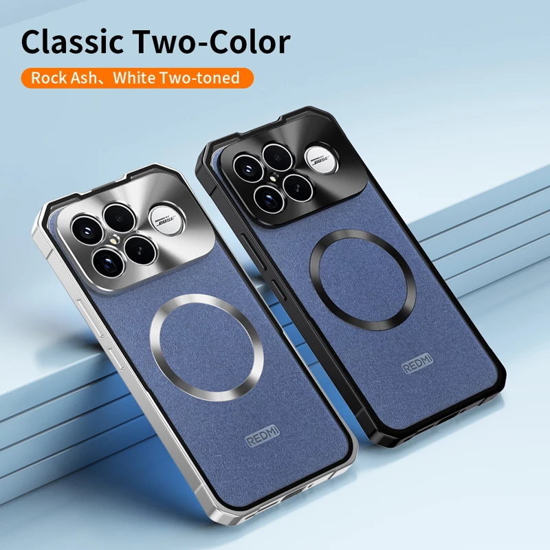 

For Xiaomi Redmi K90 Pro Max Case ELVEV Magnetic Pioneer Series Matte PC Alloy Lens Protection Transluent Cover for Redmi K90