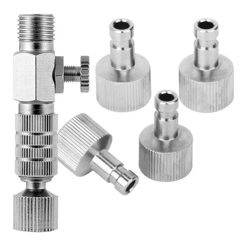 

Durable Airbrush Quick Release Coupling Disconnect Connector Adapter Standard 1/8 Inch Plug Fitting