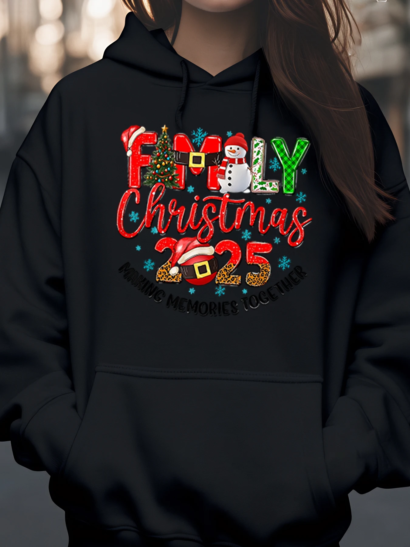 

Family Christmas 2025 Making Memories Together Printed Hoodie Holiday Gift for Family and Friends