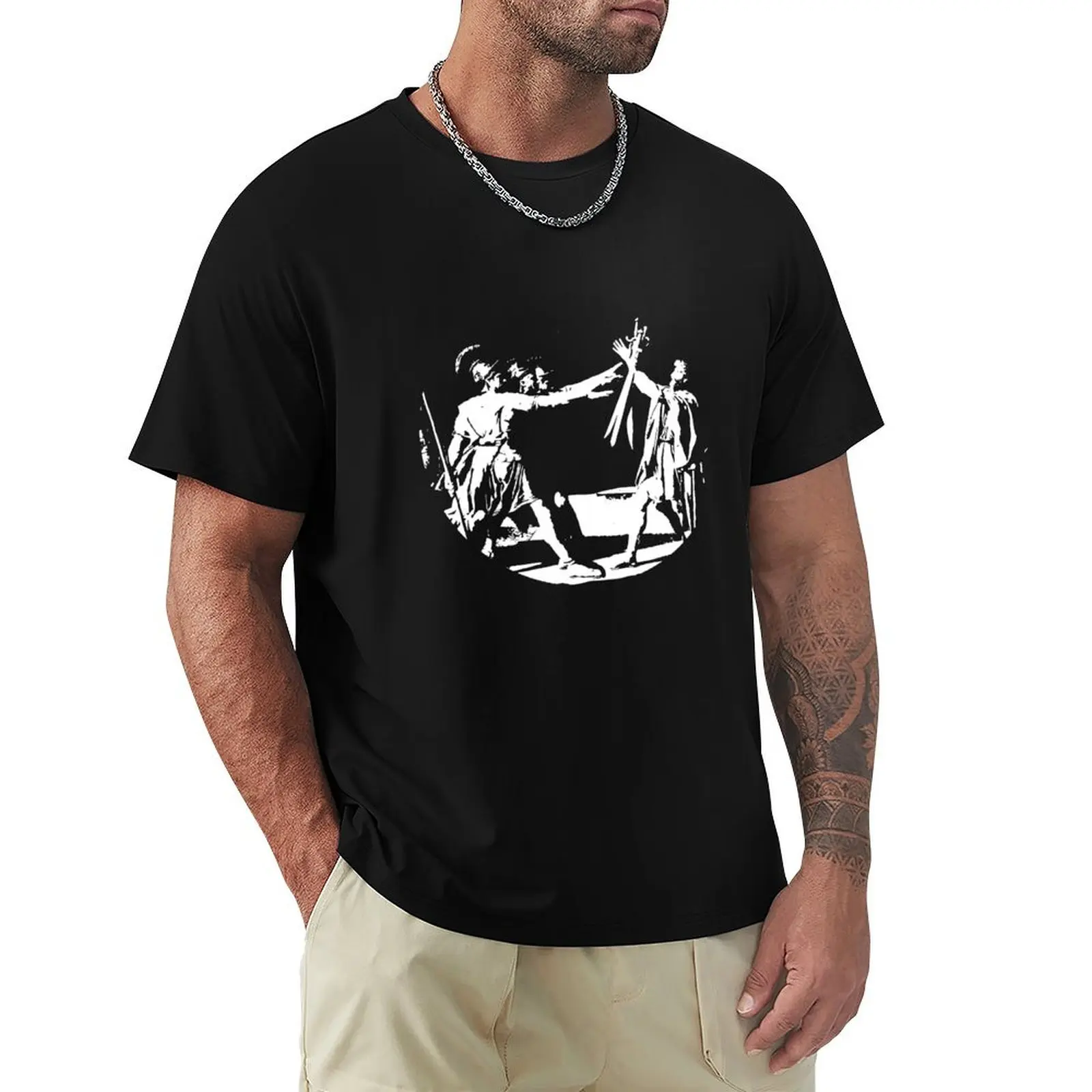 

Oath of the Horatii by JL David T-Shirt anime clothes custom shirt men clothings