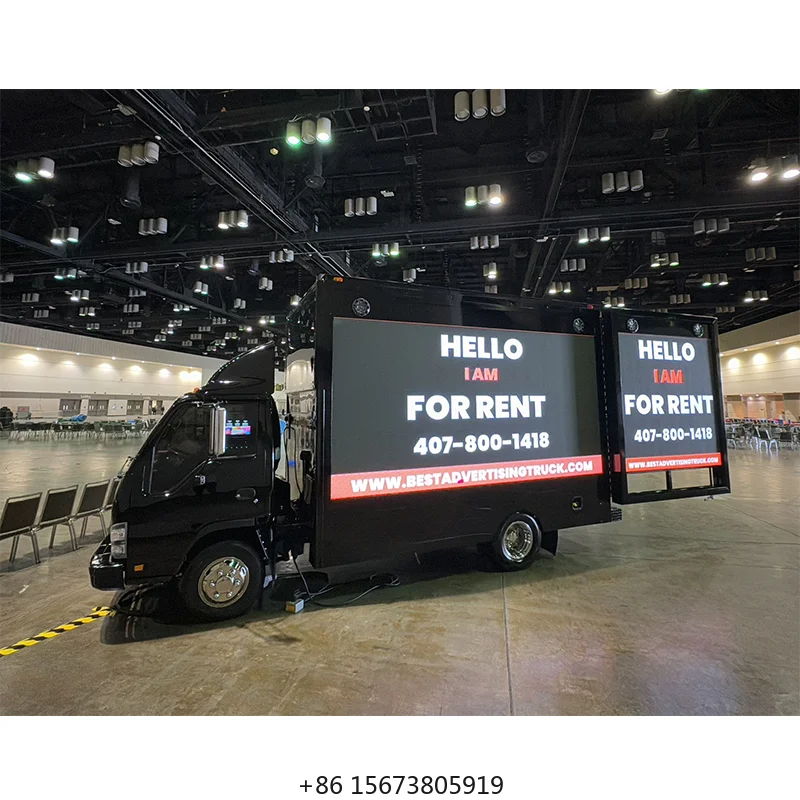 

Outdoor P3 P4 P5 P6 Mobile Billboard Led Advertising Box Truck Mobile Advertising Led Display Screen for Car Advertising