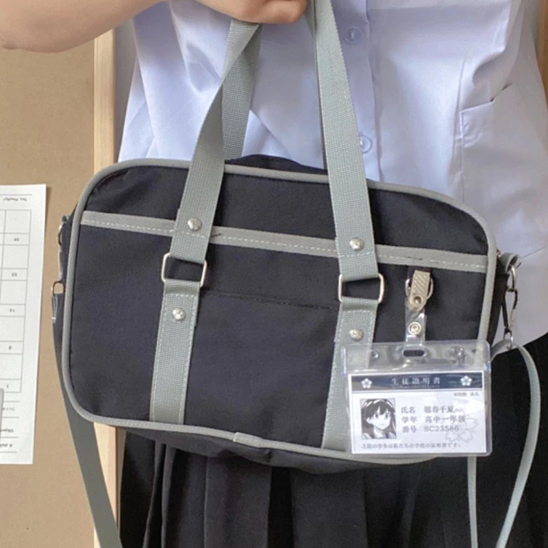 Sacos de estudante japonês bolsas de alta faculdade estudantes uniforme saco de ombro sacos de mensageiro para mulher