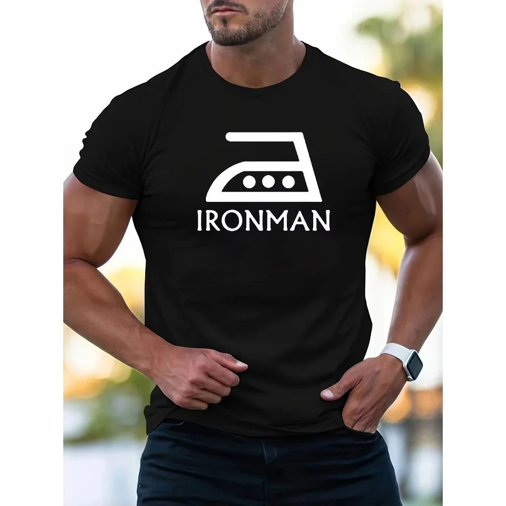 

motorcycle 2025 Iron Man Printed T-Shirt Fun Men's Women's Vintage Cotton T-Shirt Harajuku Super Cool Street Fashion Unisex Top