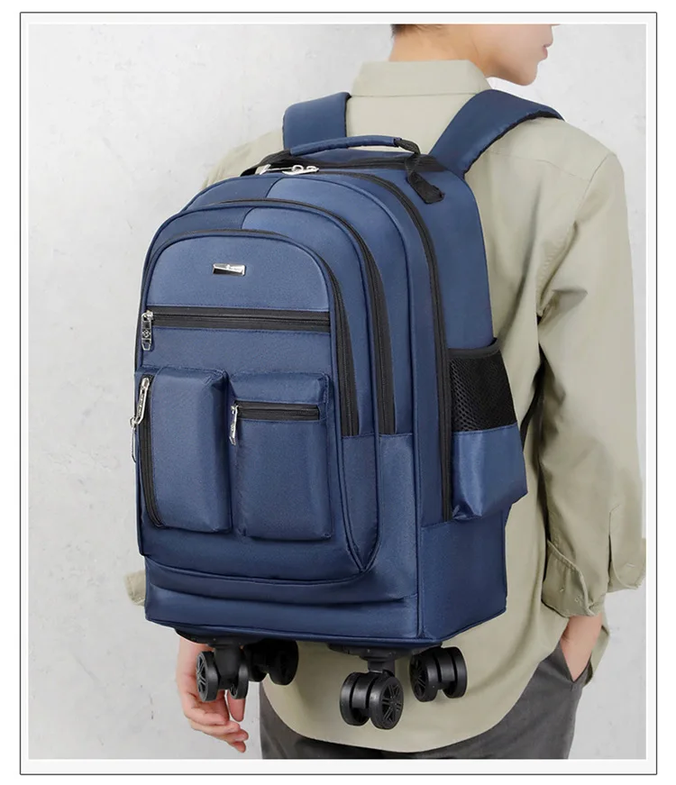 Business-Rucksack für den Außenhandel, Großer Multifunktionaler Doppel-Rucksack, Studentenrucksack, Leichtgewichtig – Detail 20