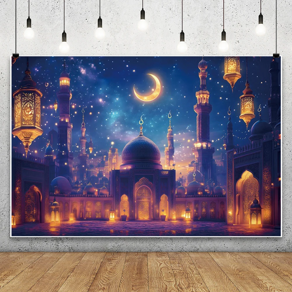 イードムバラクの背景,イスラムモスク,ラマダン,アラジン,モロッコのカリーム,祭りの装飾,イスラム教徒の祭り,夜,2025