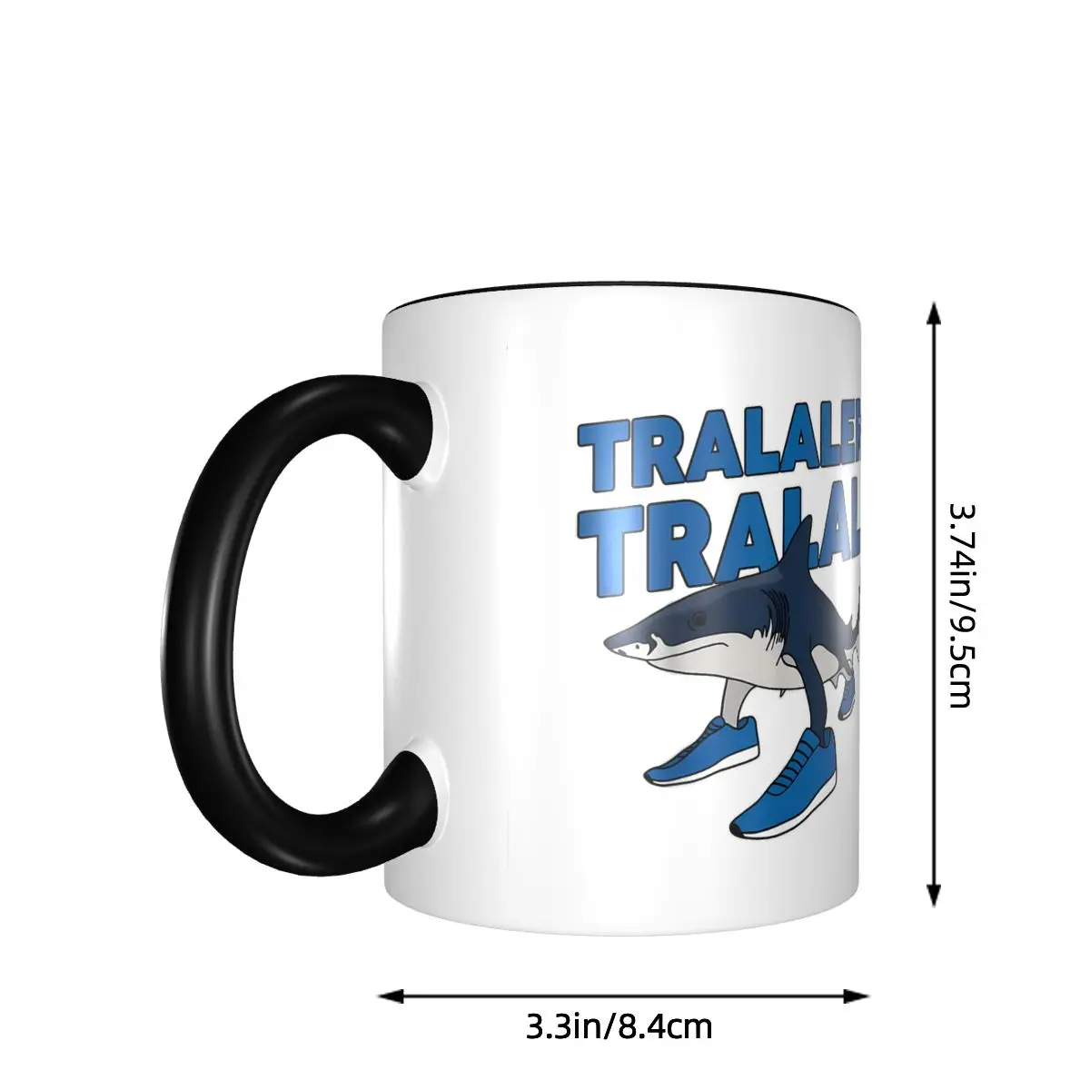كوب هدية Tralalero Tralala للنساء والرجال، كوب شاي Brainrot Meme الإيطالي المبتكر للمكتب