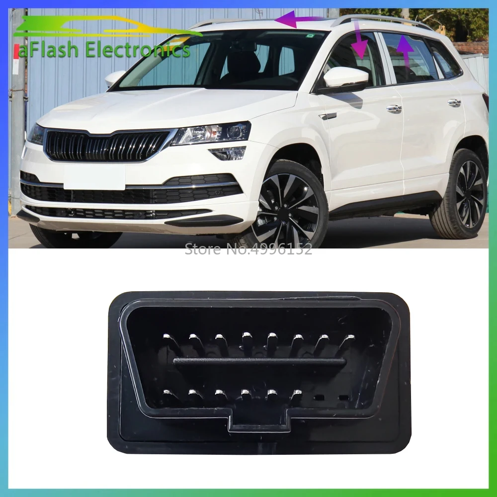 For Skoda Karoq 2017-2023 OBDII Car Auto Speed Lock Power Window Closer Open Control Automatic Window Lifter OBD Device Module