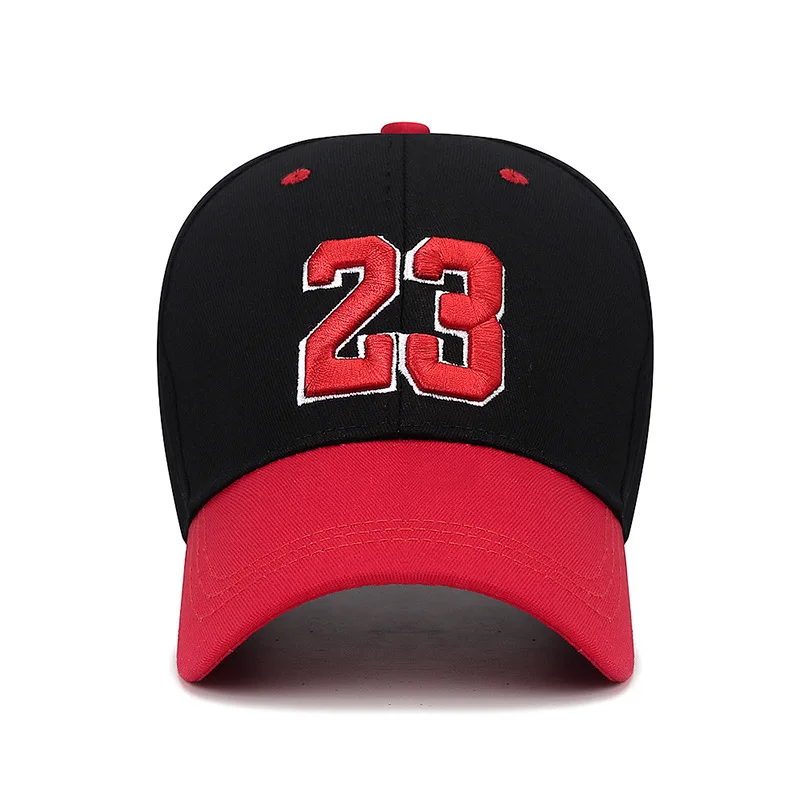 Number 23 Embroidery Baseball Cap Men Women Streetwear Letter Sunshade Hats Fashion Adjustable Female Male Snapback Caps