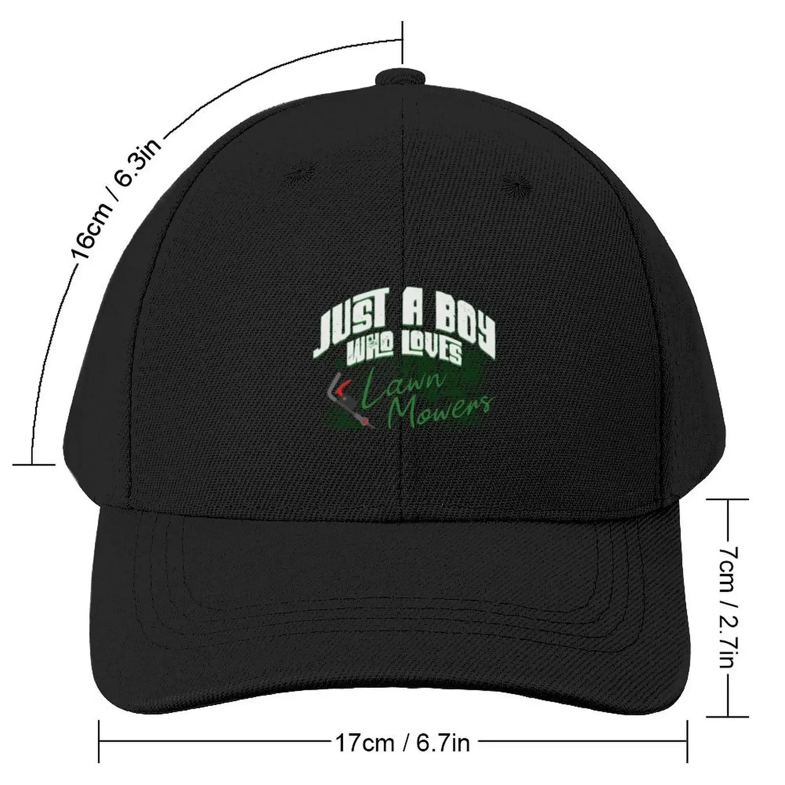 Just A Boy Who Loves Mowing Baseball Cap Hat Man Luxury birthday Women's Golf Wear Men's