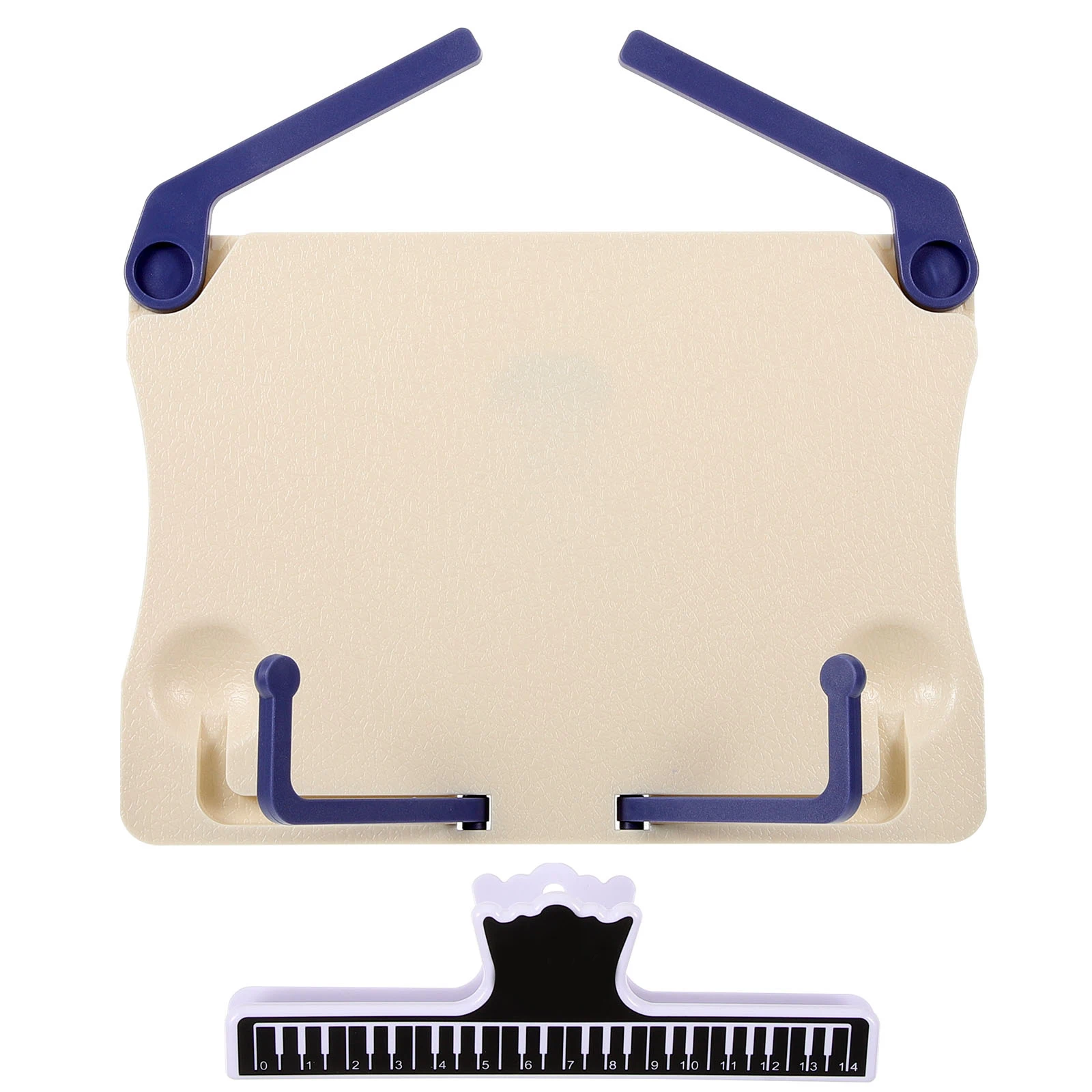 

Music Stand Tabletop Foldable Score Shelf Desktop Reading Rack Open Book Abs Holder for