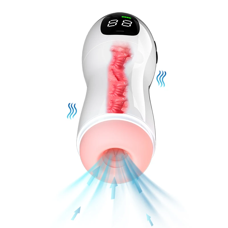 

Automatic 10 Vibration And Voice Male Masturbator Adult Sex Toys For Men Rechargeable Vagina Real Pussy Erotic Artificial Vagina