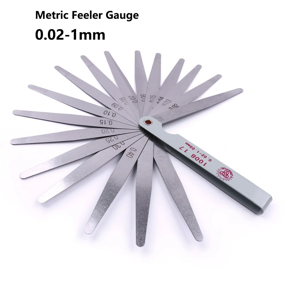 Calibre de Medição Métrico do Feeler do Enchimento da Diferença da Espessura do Calibre de Aço Inoxidável 0.02 mm a mm