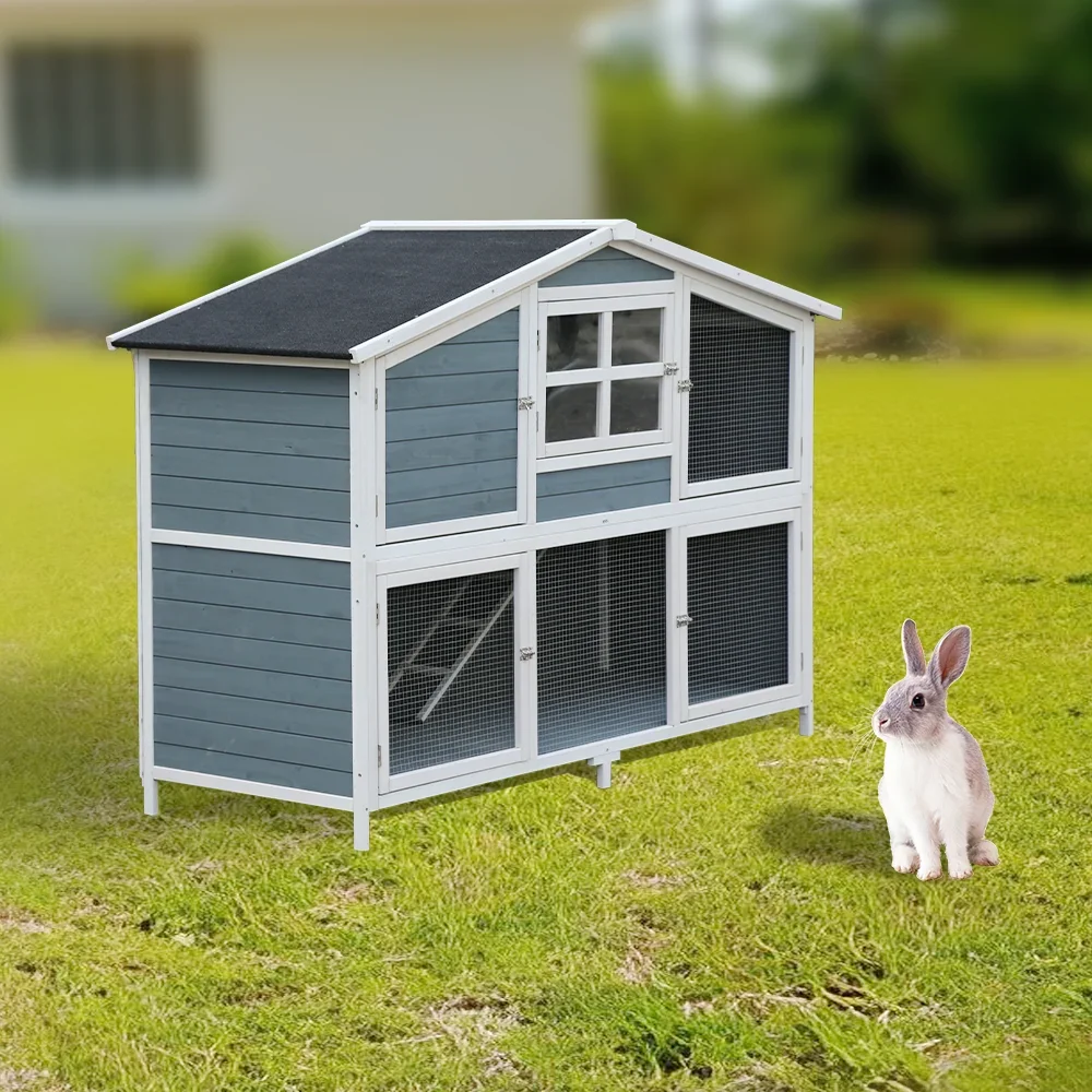 Pet Houses&Furniture,Multi-Layer Chinese Manufacture Luxury Wooden Animal Cages Rabbit Hutch