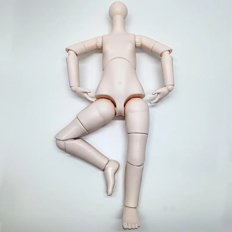 Muñecas BJD 1/6, cuerpo desnudo de 30cm, muñeca de cuerpo desnudo, piel blanca, articulación Flexible, accesorios para muñecas móviles, juguete DIY, regalo de cumpleaños para niños