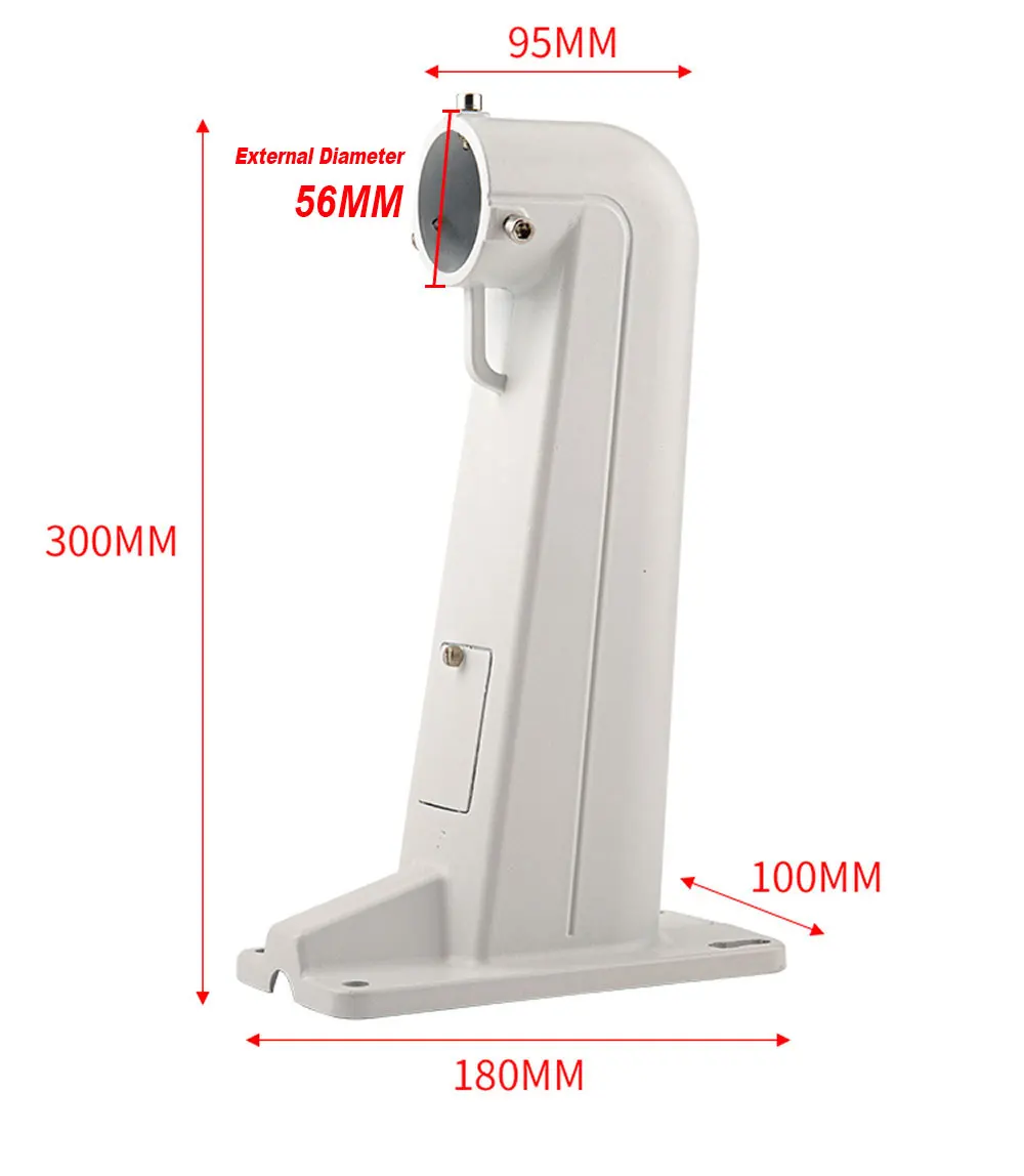 Imagem -02 - Montagem Externa em Ângulo Direito Cctv Stent de Canto para Câmera Ptz Velocidade Dome Hikvision Dahua Ptz Exterior