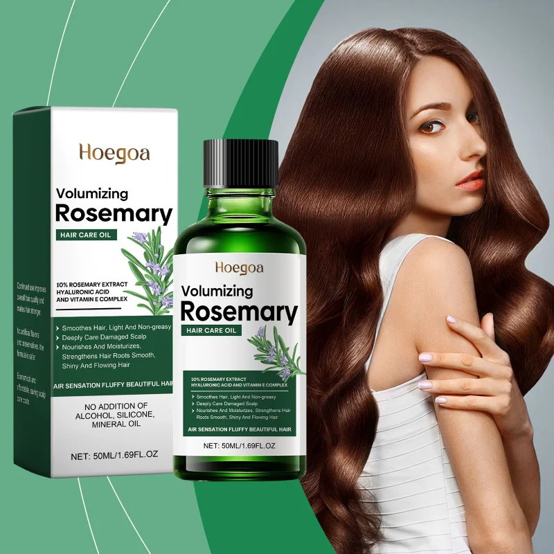

Rosemary Hair Oil - Nourishes Dry Damaged Hair, Reduces Frizz & Adds Shine For Soft Silky Hair With Natural Extracts