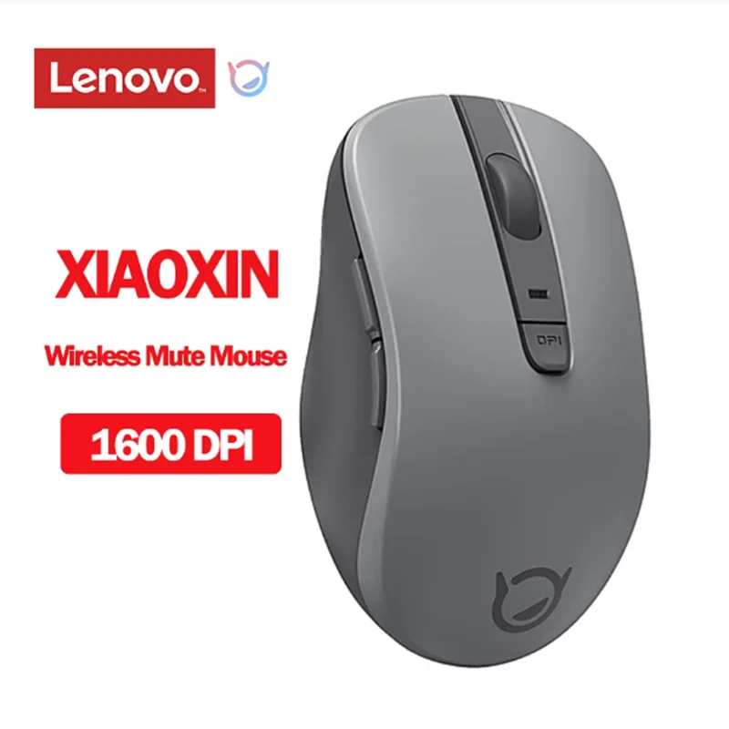 Original Lenovo Xiaoxin BT Wireless Mute Mouse silent Bluetooth-compatible 3.0/5.0 Smart Sleep Function Mice for Windows 7 8 10