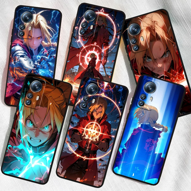 

Fullmetal Alchemist Anime For Xiaomi Mi 14 13T 13 12T 12 11T 11i 11 10T 10 Pro Lite Ultra 5G Black Cover Phone Case