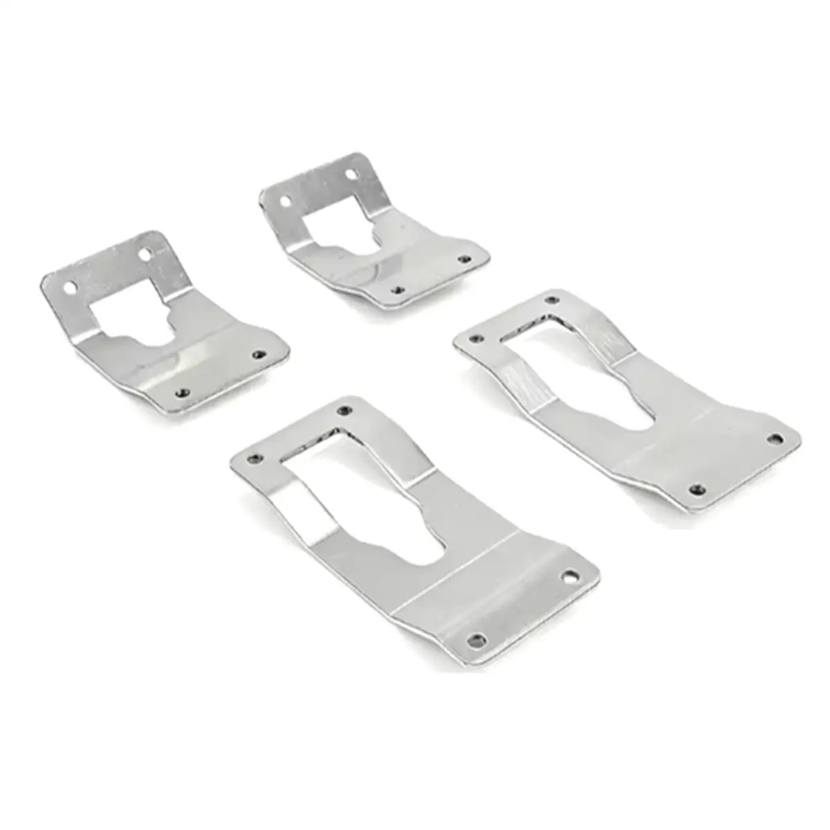 #00S Motorcycle Trunk Base Plate,Motorcycle Bottom Quick-Release Mounting Slot (Silver) image 2