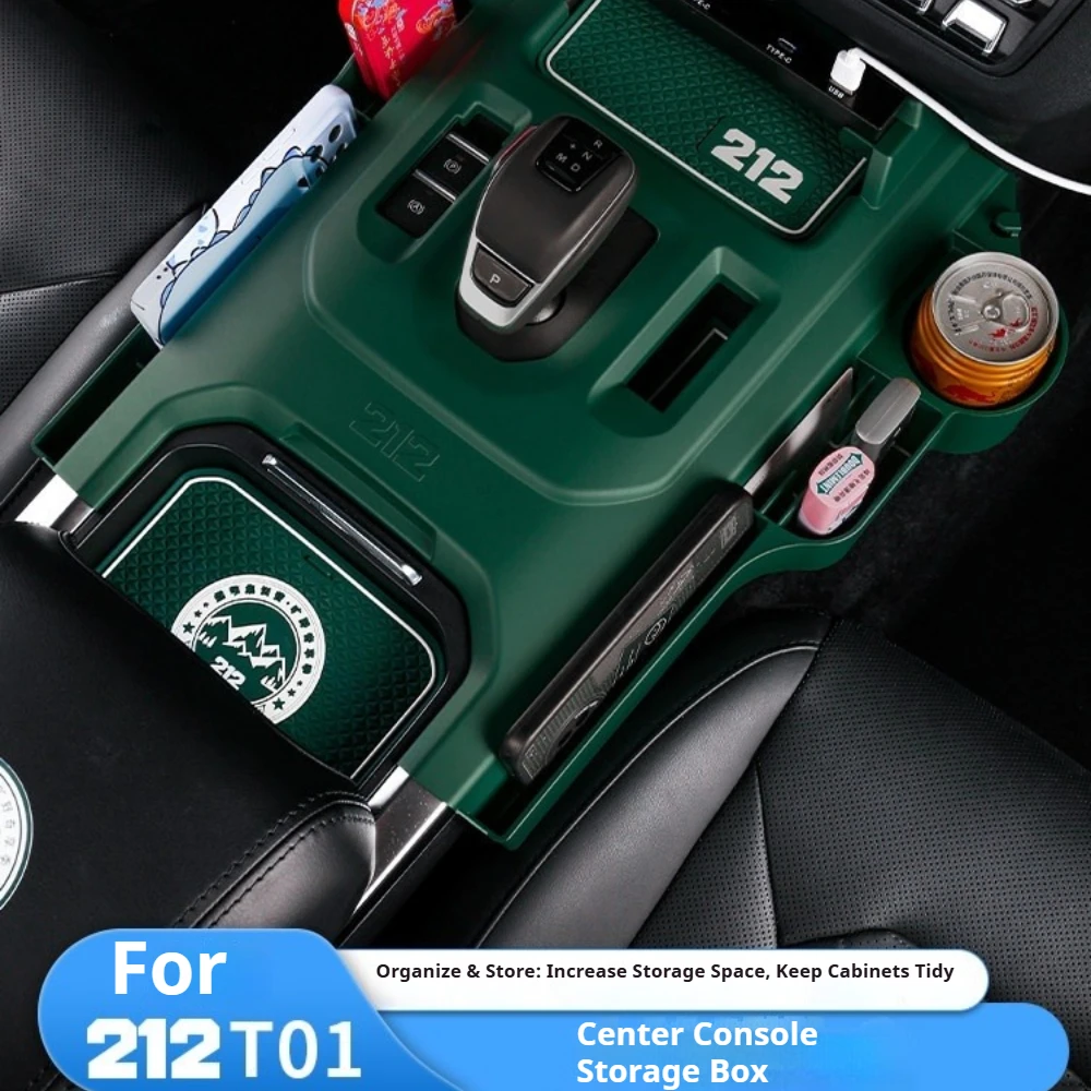 For New 212 T01 Center Console Seat Gap Storage Box, Car Seat Crevice Organizer Tray, Custom Interior Mod Accessories