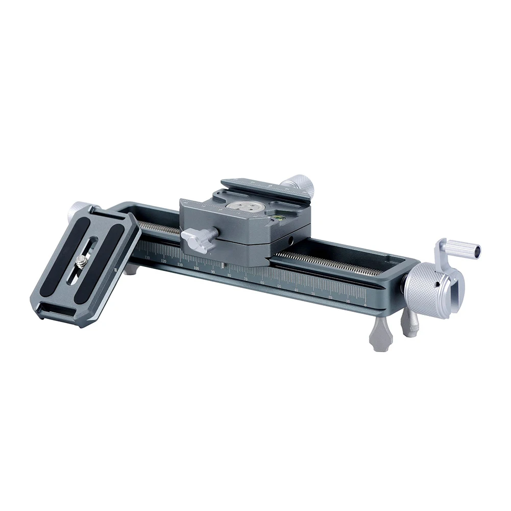 

Macro Photography Rail Aluminum Alloy 20x8x6.5cm 160mm Linear Travel for 180mm Guide Rails Studio Ready Design