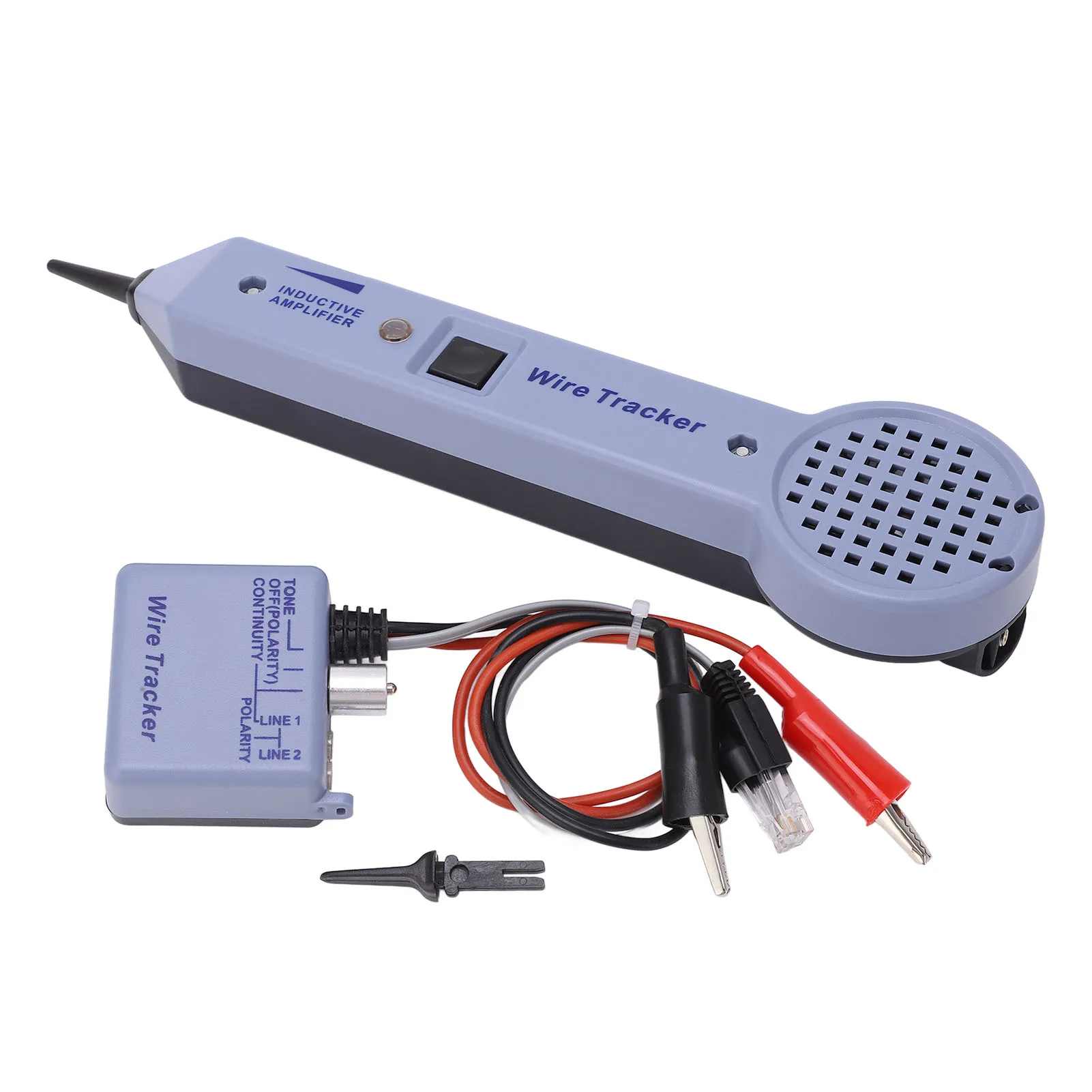 

Tone Generator and Probe Kit Network Cable Tracing Tester Kit Audio Adjustable Induction Amplifier Cable Toner Detector
