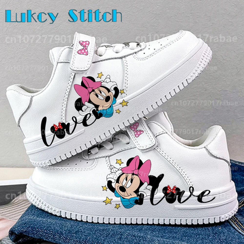 mickey mouse minnie Shoes sneakers for children Student Casual basketball Kid Sneakers girls boys Running Sports Shoes Gift