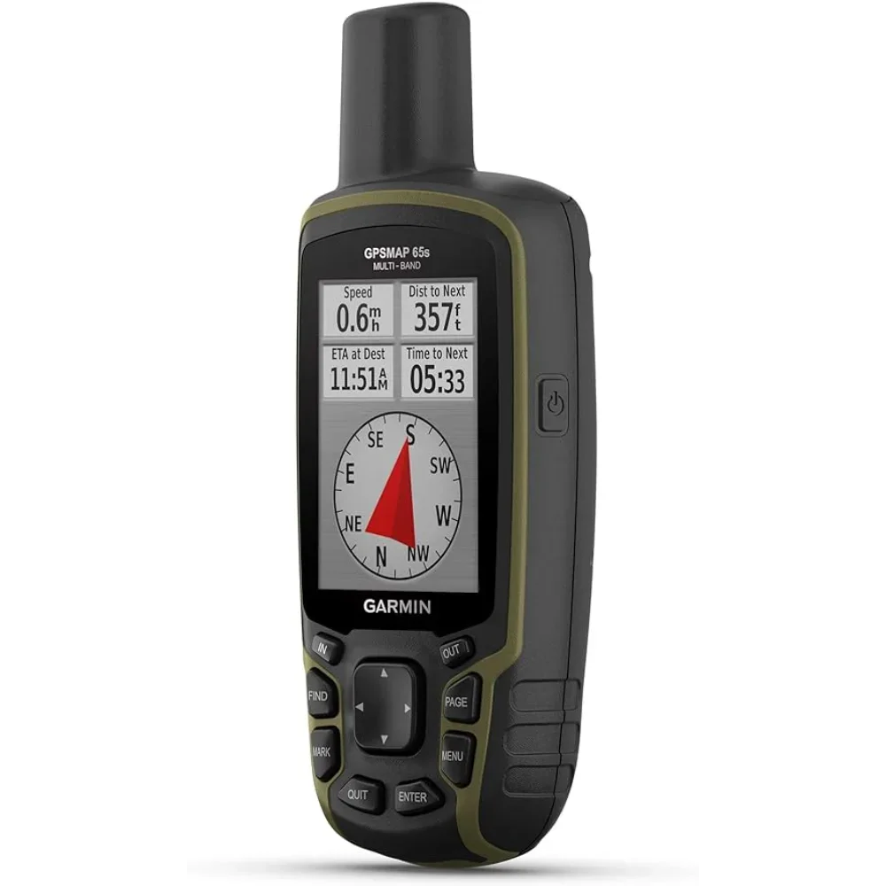 

GPSMAP 65s, Button-Operated Handheld with Altimeter and Compass, Expanded Satellite Support and Multi-Band Technology