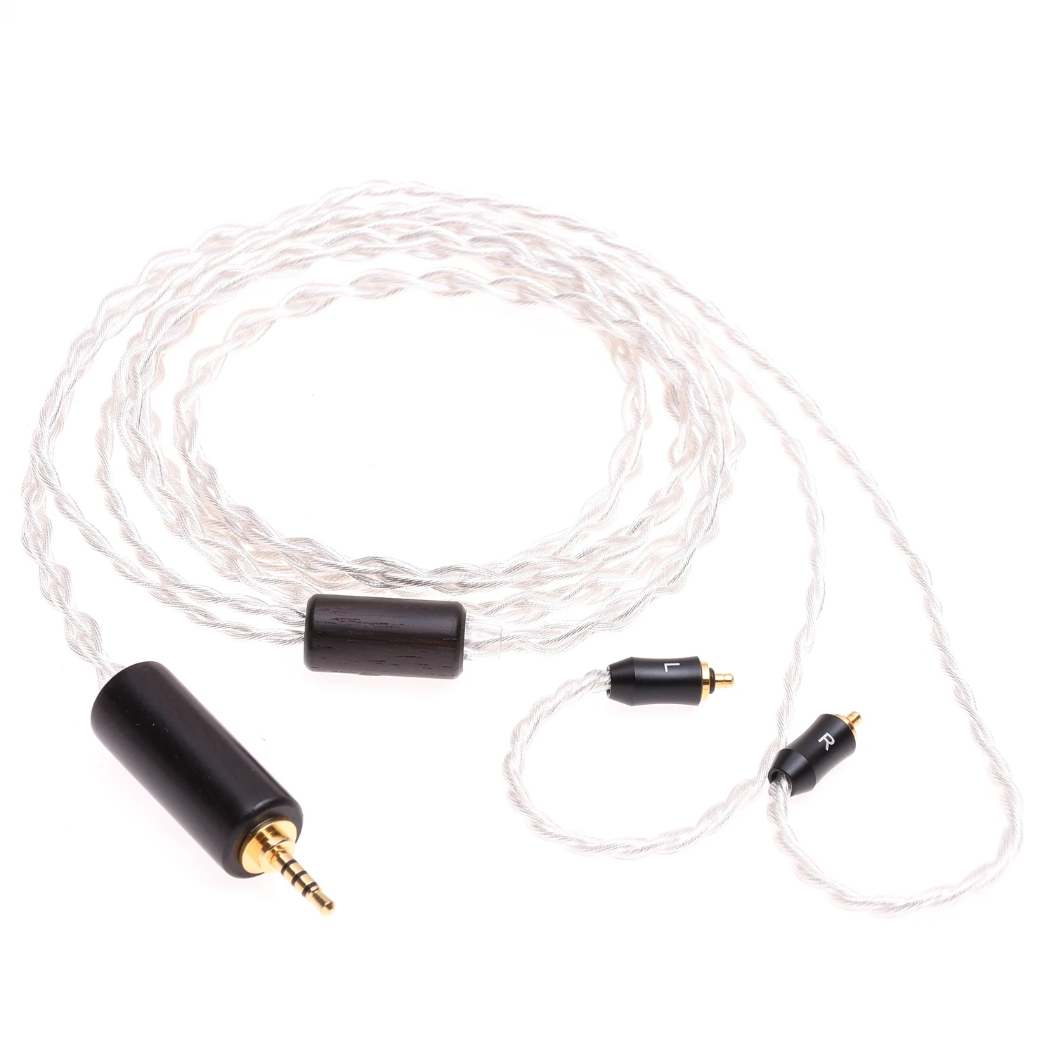 Crystal 4 Cores 6N OCC Gold Silver Plated Headphones Upgrade Cable IPX Connector For UE Live UE6 Pro UE18+