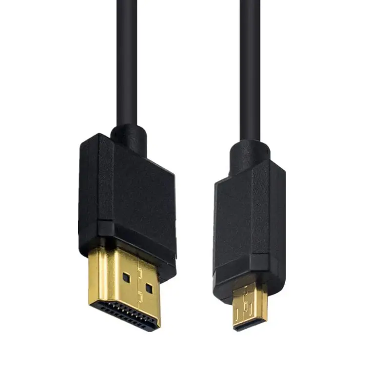 Cable de datos de Alta Definición Compatible con HDMI, cámara Digital, Cable Compatible con Micro HDMI, versión 2,0, 4k * 2k @ 60HZ