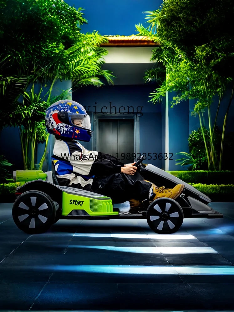 سيارة ZZ للأطفال Go-Kart ذات أربع عجلات تعمل بالبخار يمكن أن تأخذ لعبة سيارات لعبة للأطفال من الأولاد والبنات البالغين