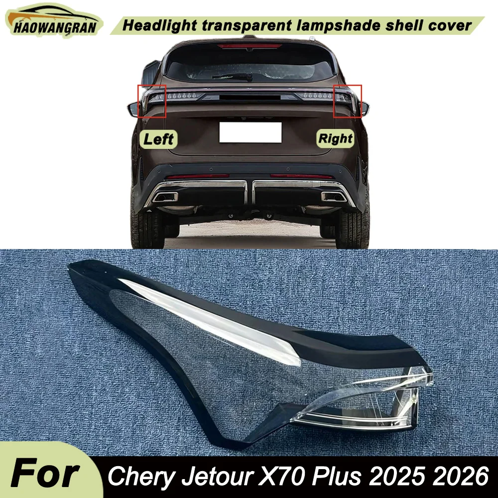 

For Chery 2025 2026 Jetour X70 Plus Car Rear Taillight Shell Brake Lights Shell Replacement Auto Rear Shell Cover Mask Lampshade