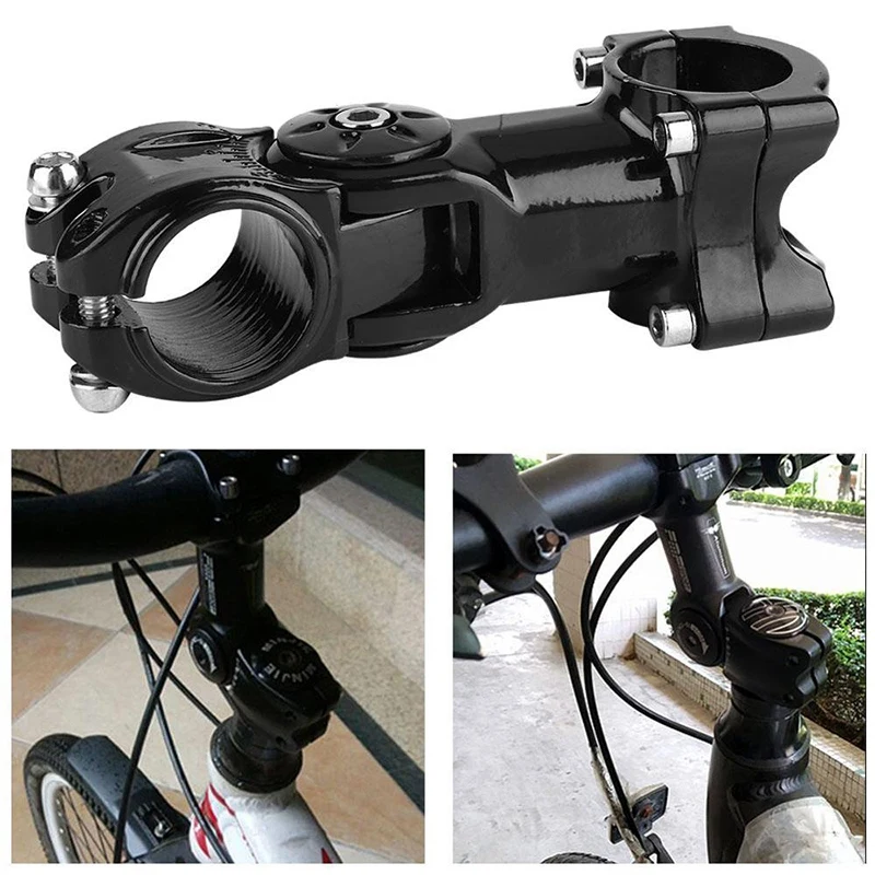 Bike Stem 60 Degree Riser or Lower Adjustable Bicycle Stem 31.8mm Bicycle Handlebar Tube Stem for Most Bike Road Bike