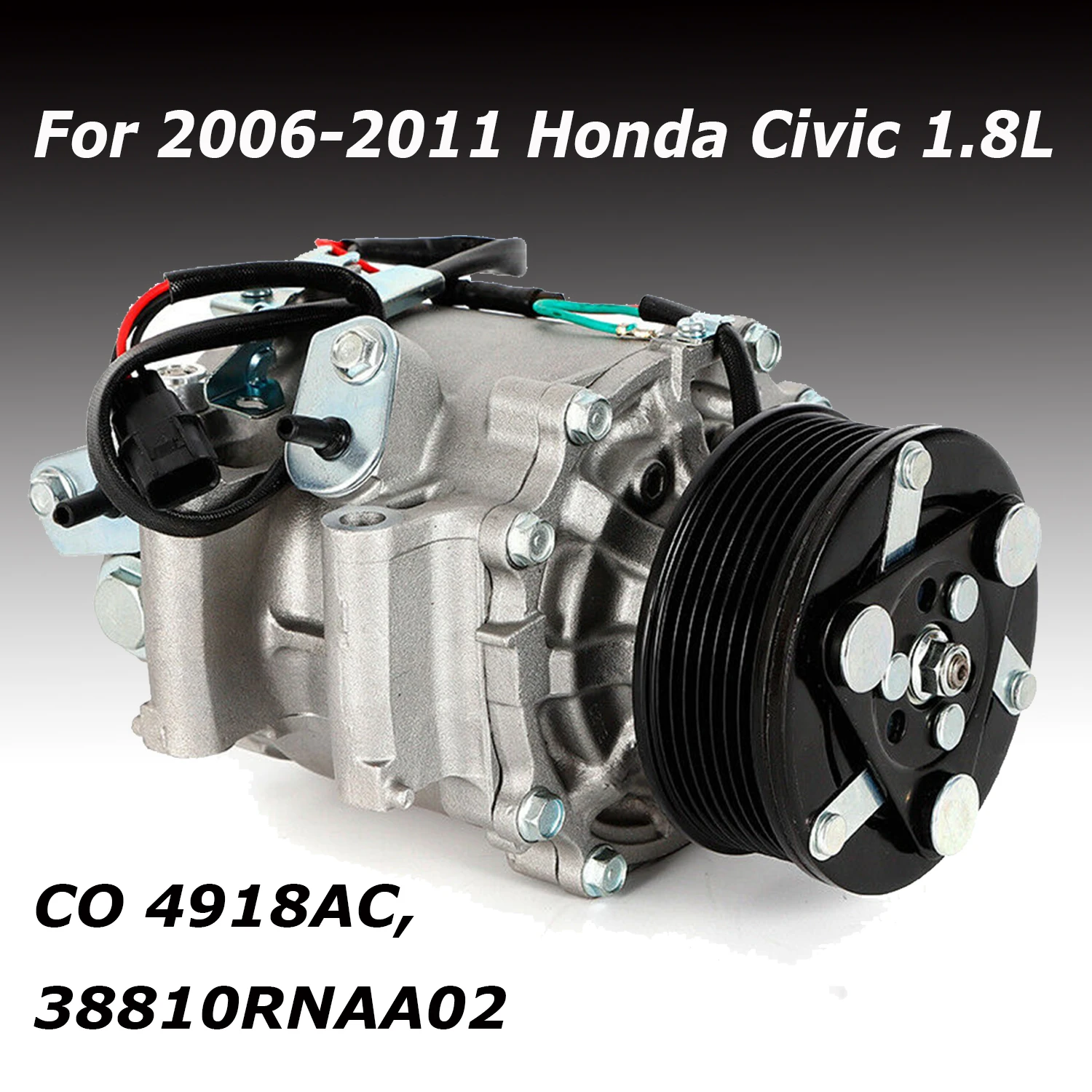 

AC Compressor with Clutch Stable For Coupe/Sedan 2Door 4Door 2006-11 Honda Civic DX EX LX Air Conditioner Compressor