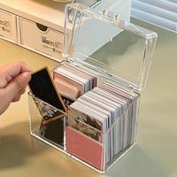 Dustproof Clear Acrylic Card Storage Box for Easy and Instantly Identify Contents Without Opening Great For Office Home A2UB
