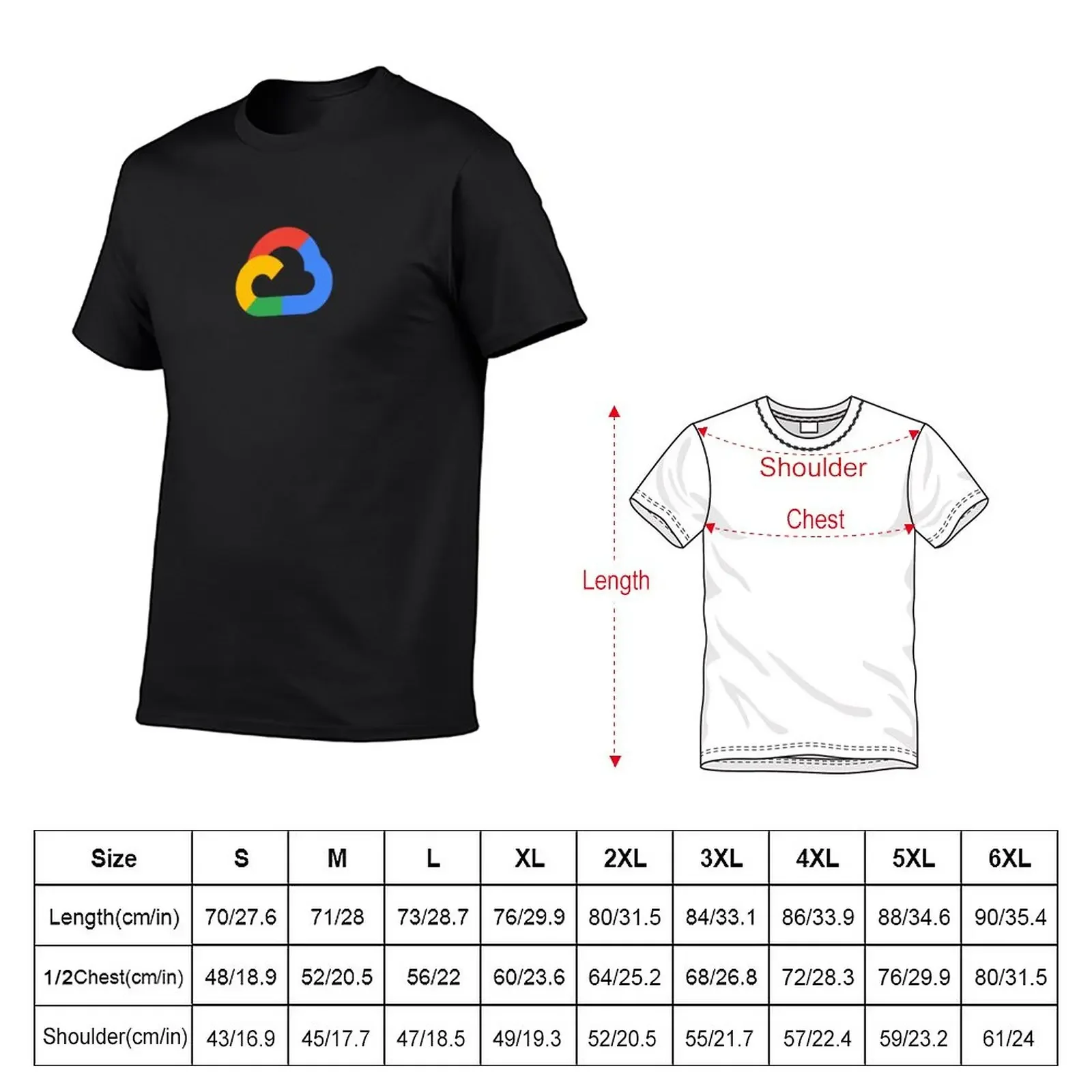 New Google Cloud T-Shirt boys whites vintage t shirts graphic t shirt vintage mens tall t shirts