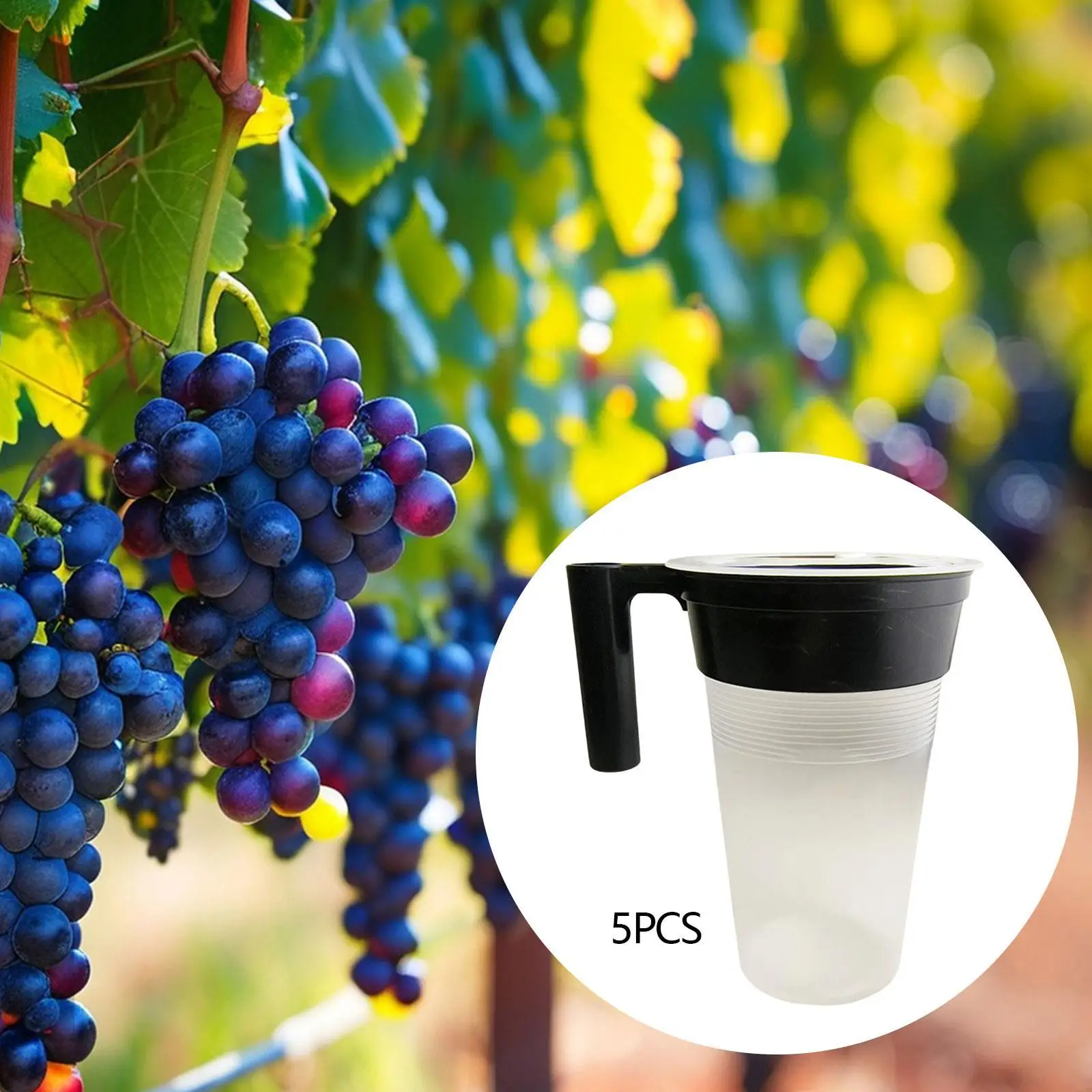 

5x Grape Dipping Cup Fruit Soaking Container Portable Accessory Easy to Use for