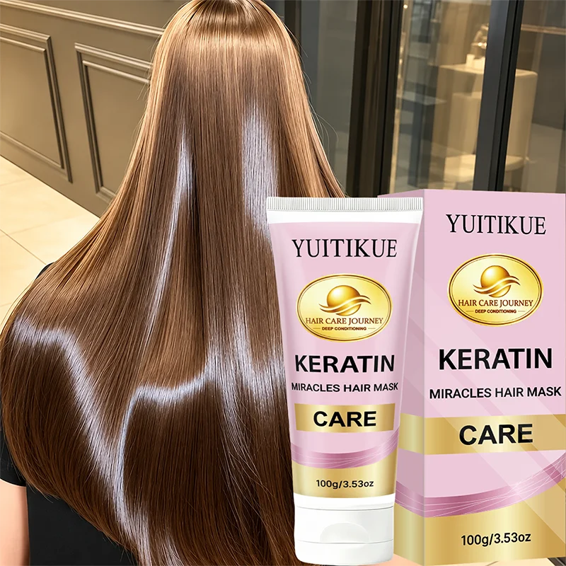 YUITIKUE 100g Keratin Hair Mask - Conditioning Nourishing Care for Dry Damaged Hair