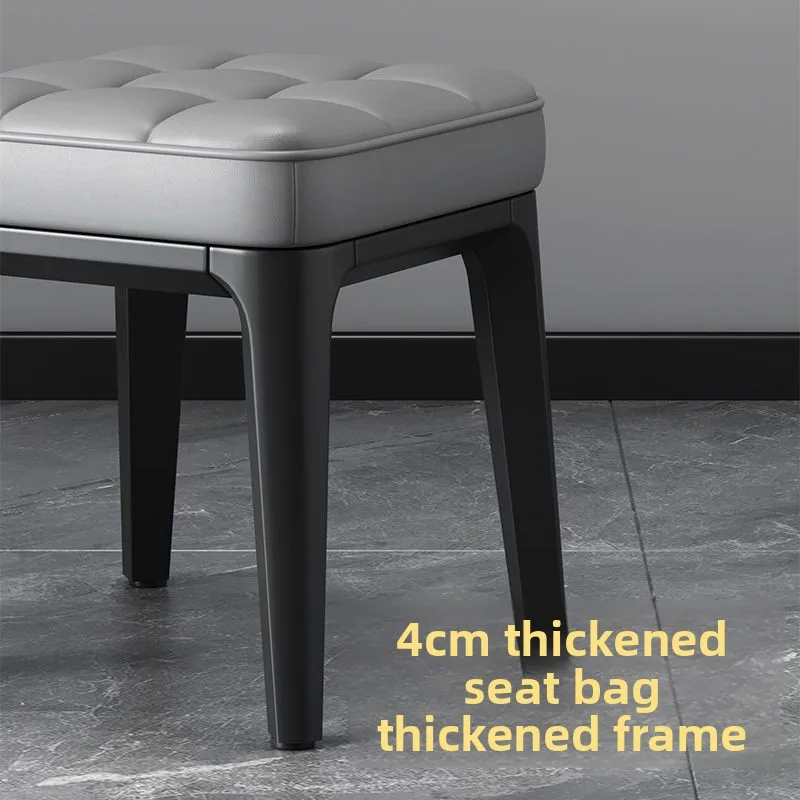 Stackable Thickened Square Stool Home Use Ottoman Footrest for Living Room