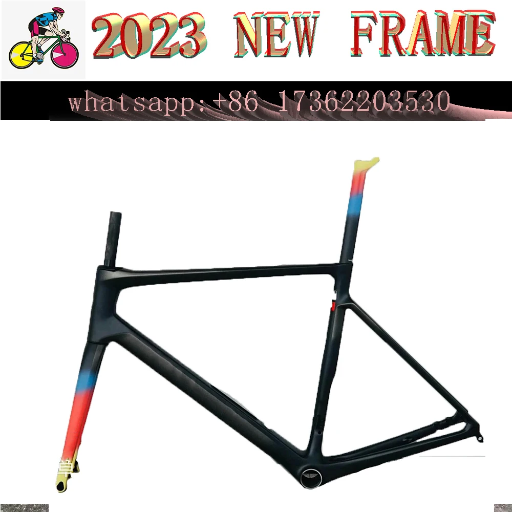 Newest Colors V4Rs Carbon Road Frame disc Brake Cycling Bicycle Racing Frameset Disc Bike Light Weight