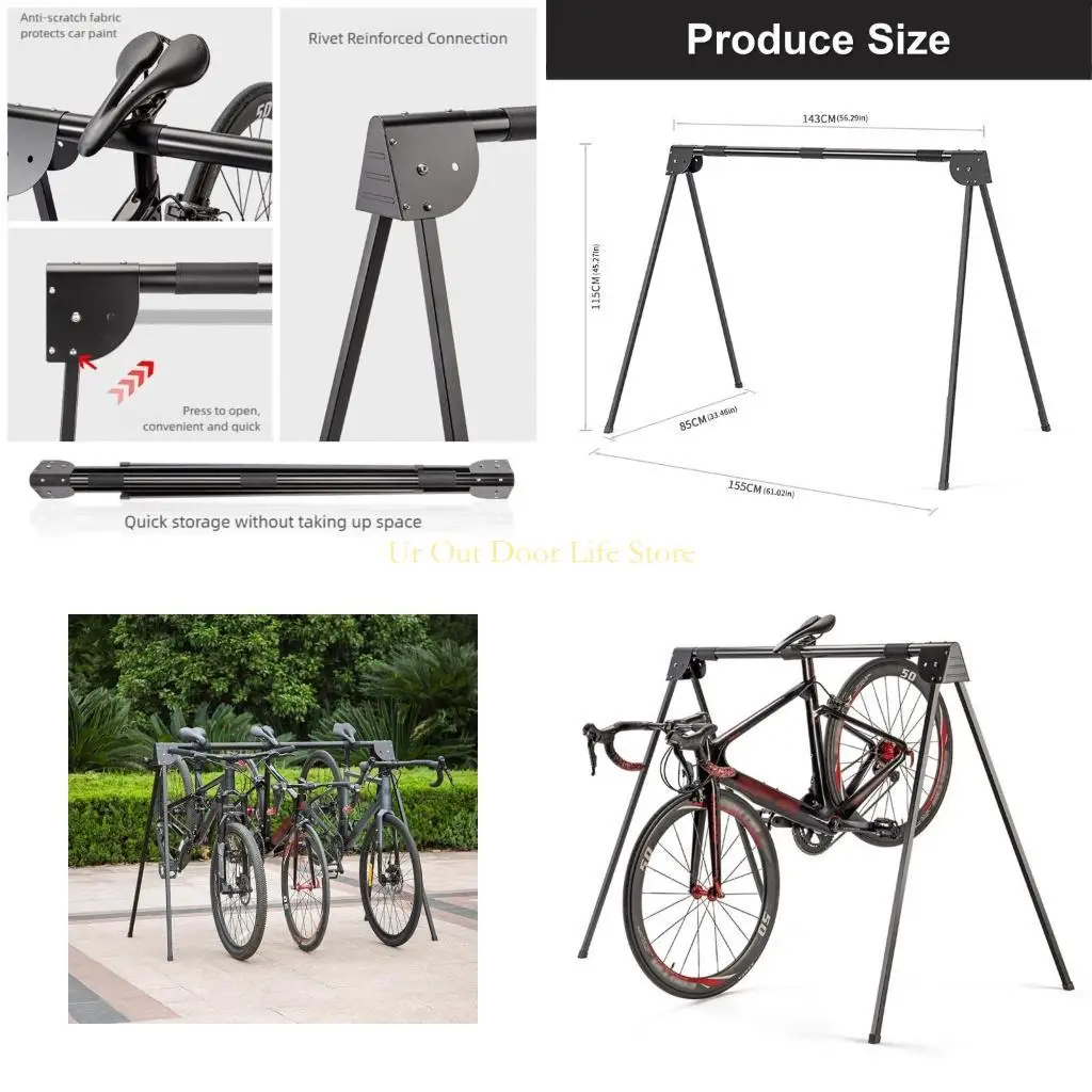 

77UF стеллаж для выставки товаров для горных велосипедов, компактный держатель для велосипеда в помещении и на открытом воздухе